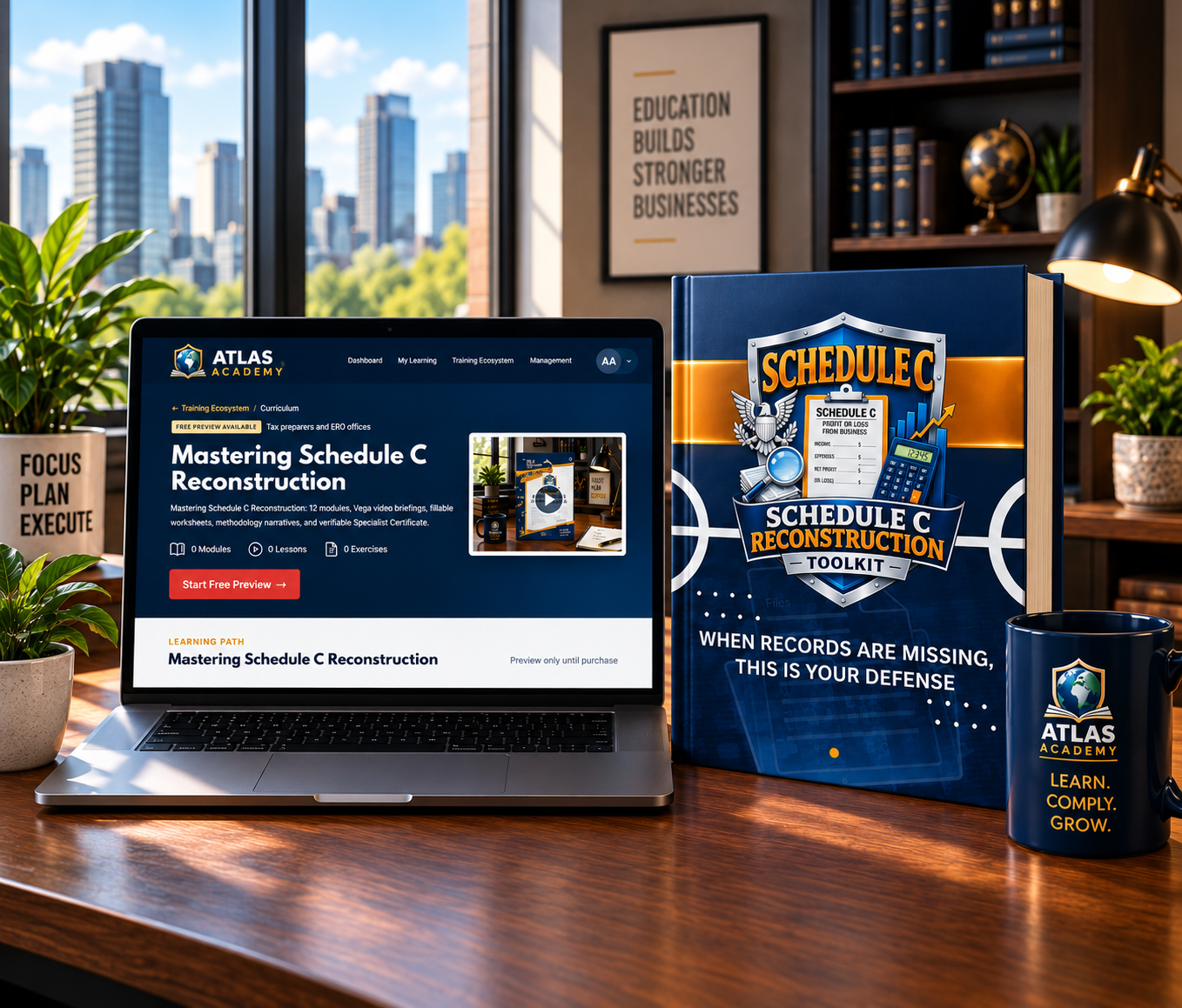 Schedule C Reconstruction Toolkit and Atlas Academy course